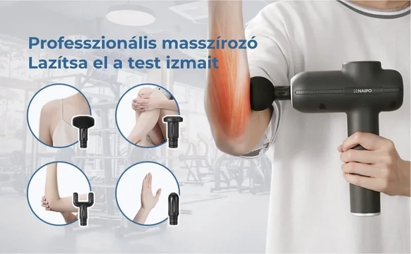 Professzionális naipo masszírozópisztoly