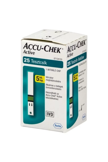 Accu-Chek Active Glucose vércukor tesztcsík 25 db