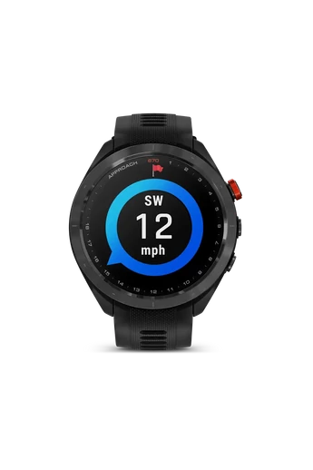 Garmin Approach s70 (47mm) fekete kerámia fekete szilikon szíjjal
