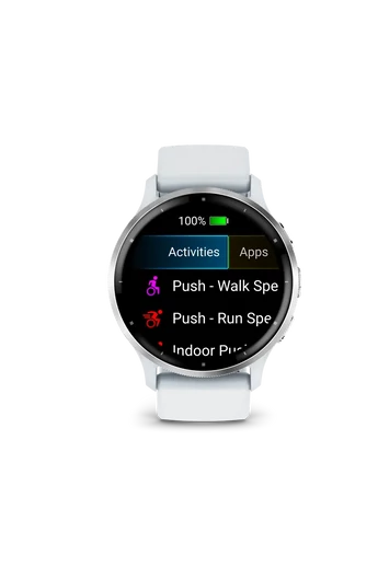Garmin Venu 3 homokkő, ezüst kerettel, szilikon szíjjal