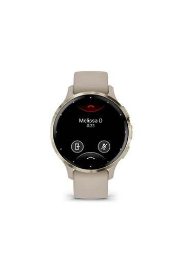 Garmin Venu 3s francia szürke-krémarany, szilikon szíjjal