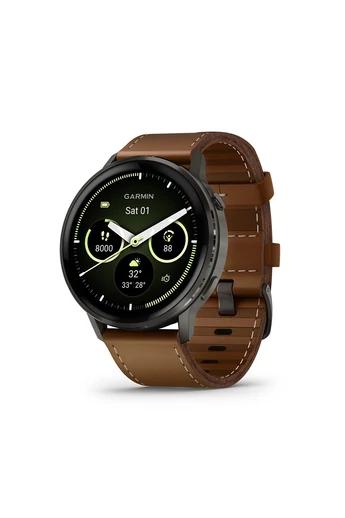 garmin-venu-4-45-mm-sotetszurke-fekete-szilikon-es-barna-borszijjal-010-03014-03