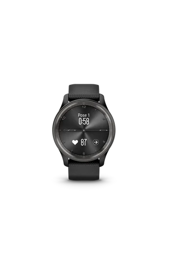 Garmin Vívomove Trend fekete szilikon szíjjal