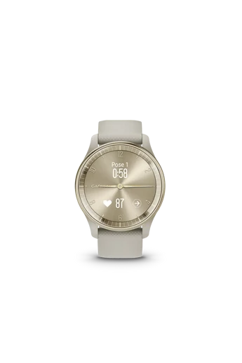 Garmin Vívomove Trend krémarany középszürke szilikon szíjjal
