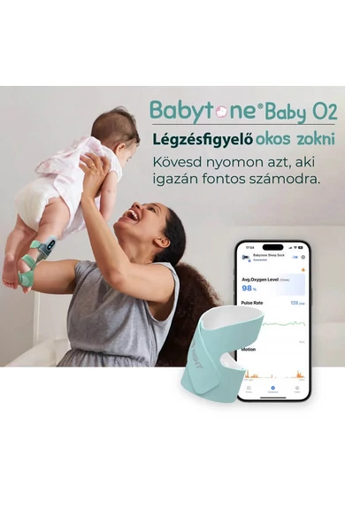 Babytone-babyo2-legzesfigyelo-zokni-veroxigen