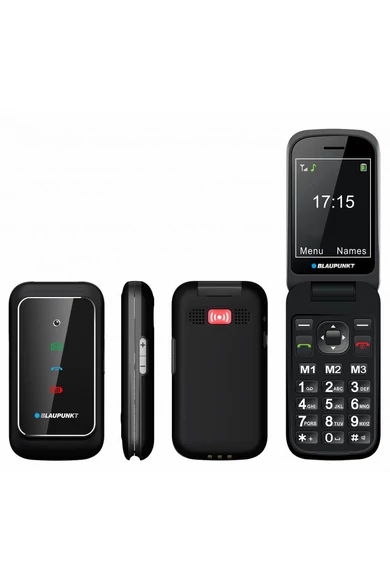 Blaupunkt BS08 flippes nagyitelefon, SOS funkcióval
