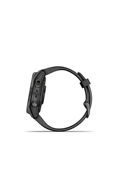 Garmin Fenix 7S Sapphire szürke titánium fekete szilikon szíjjal (Solar) (3 év garancia)