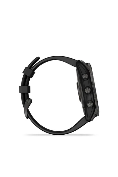 Garmin Fenix 7X Sapphire Szürke Titánium Fekete Szilikon Szíjjal (Solar) (3 év garancia)
