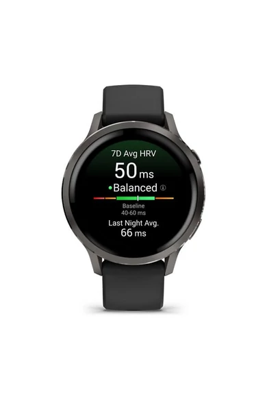 garmin-venu-4-41-mm-sotetszurke-fekete-szilikon-szijjal-010-03013-02-hrv