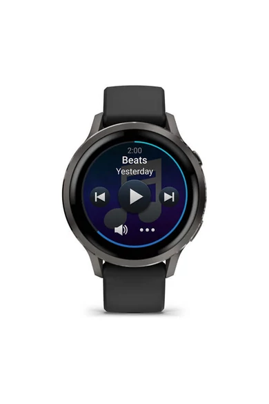 garmin-venu-4-41-mm-sotetszurke-fekete-szilikon-szijjal-010-03013-02-zene