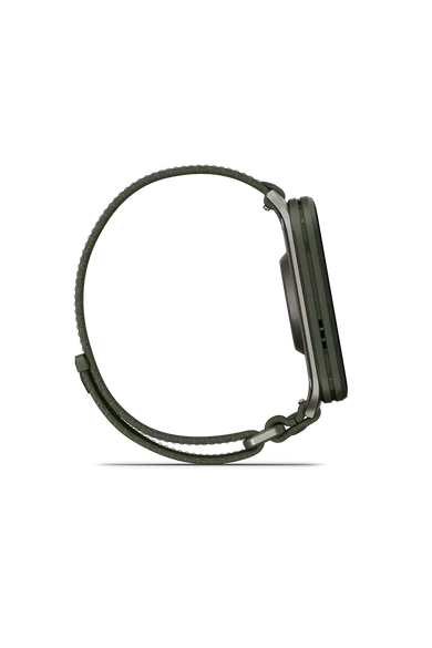 garmin-venu-x1-mohazoldtitanium-mohazold-comfortfit-nylon-szijjal-010-02980-03-hangszoro