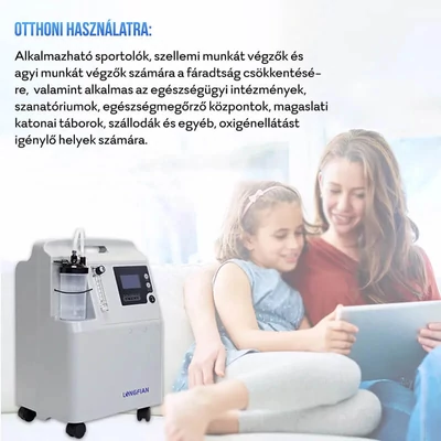 Oxigén koncentrátor a biztonságos otthoni légzéstámogatáshoz – Longfian JAY-5AW 5L bemutató